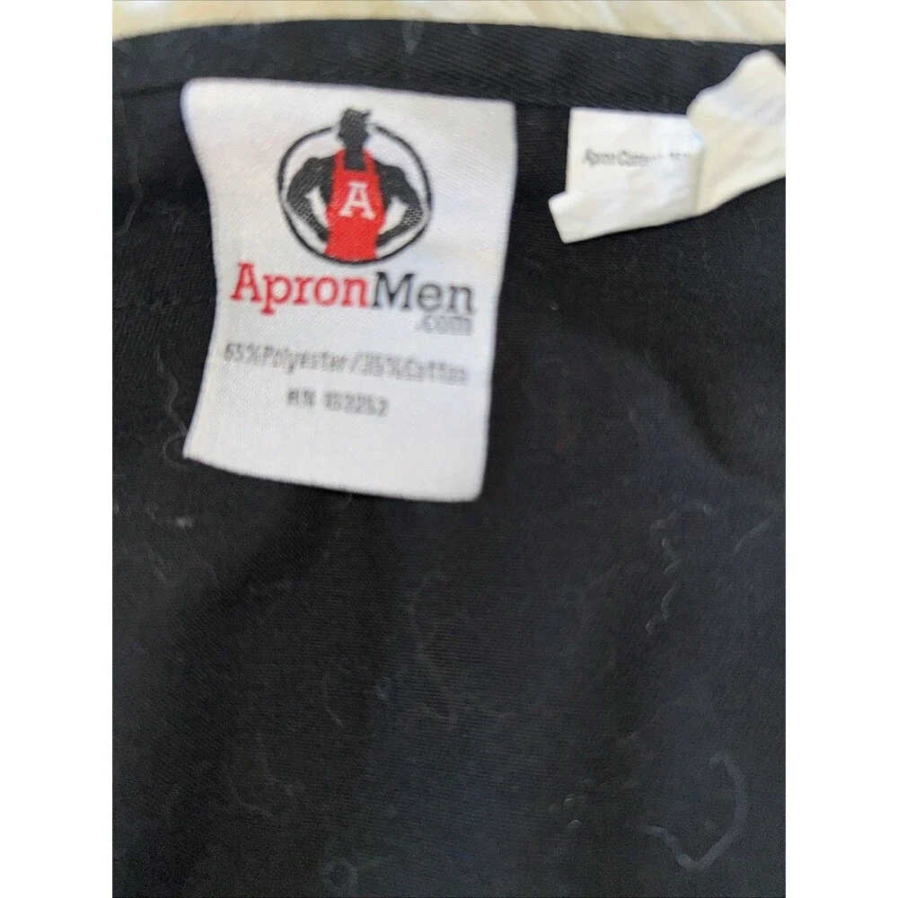 Apron Men 4 Pockets Black Adjustable Neck Strap Dad Gift Funny Graphics New